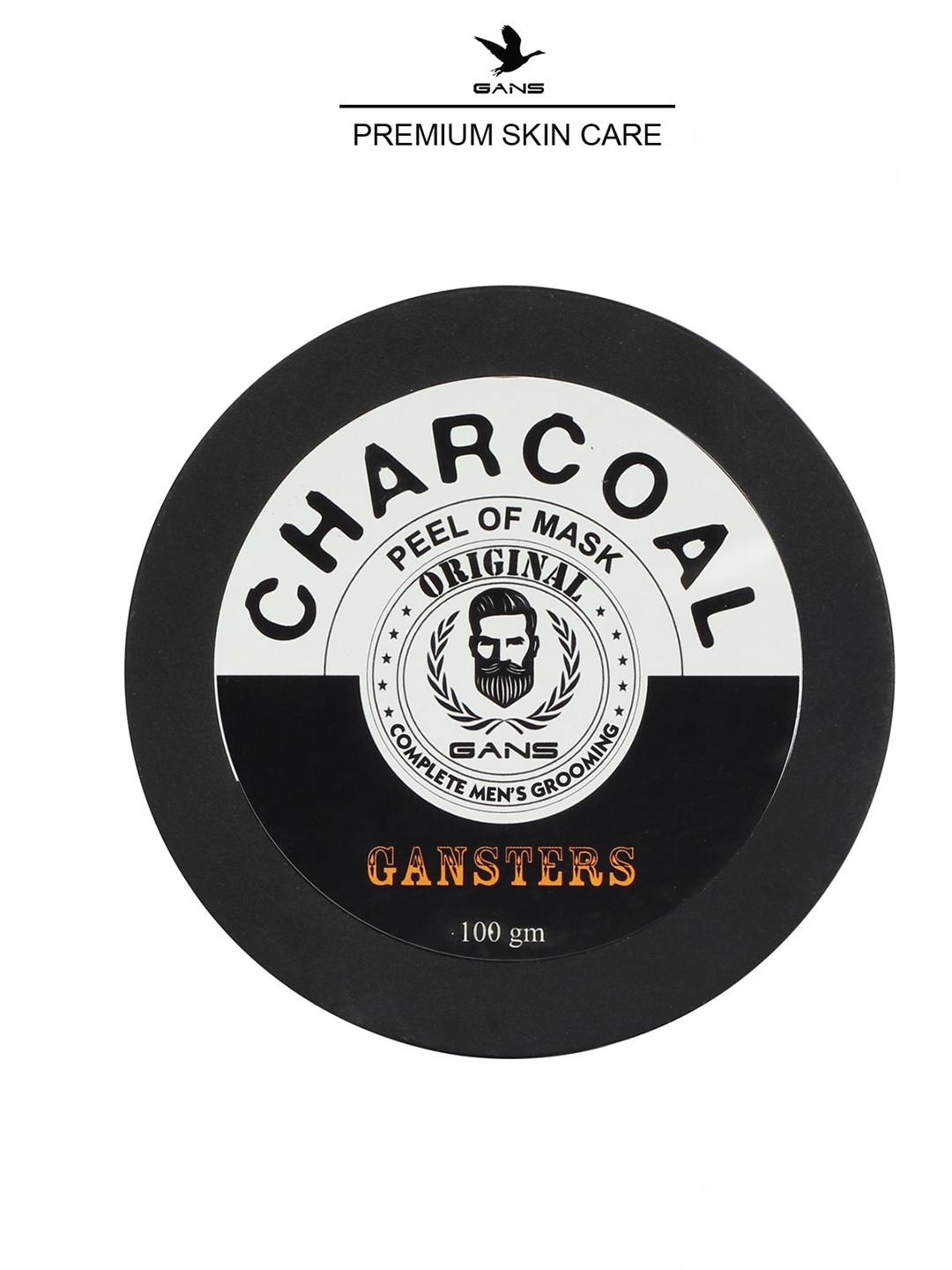 

Gans Men Gansters Charcoal Peel Off Mask 100gm, Black