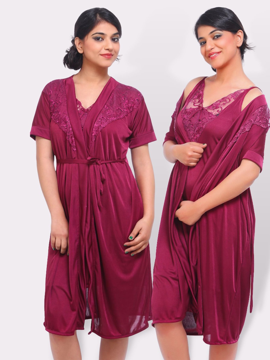 

Fasense Women Pink Nightdress