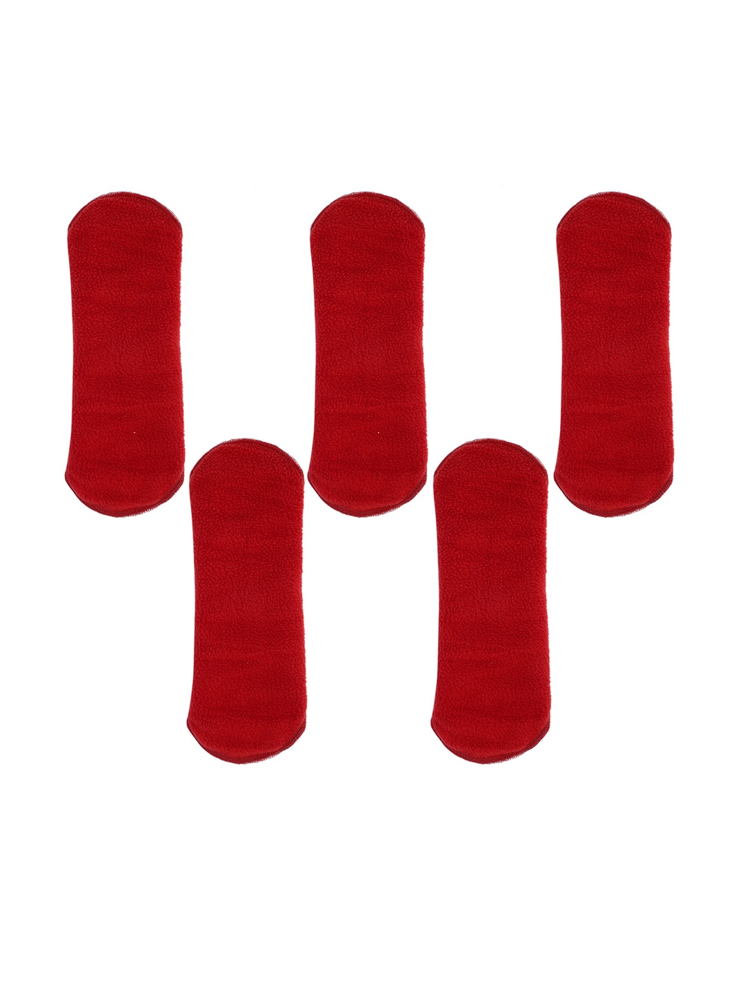 

CareDone Women Pack Of 5 Red Layered Ultra Thin Rash Free Reusable Sanitary Cloth Pads