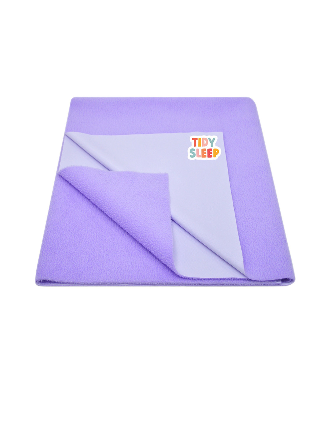 

TIDY SLEEP Infants Violet Solid Cotton Water-Proof Mattress Protector