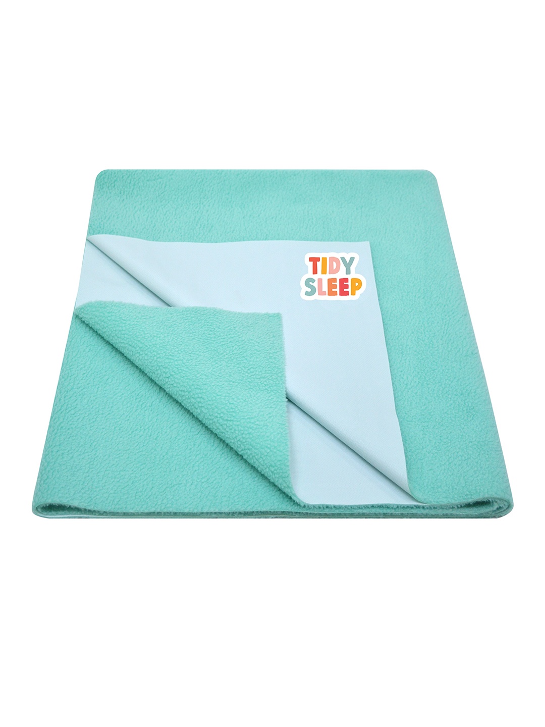 

TIDY SLEEP Kids Sea Green Solid Cotton Water-Proof Mattress Protector