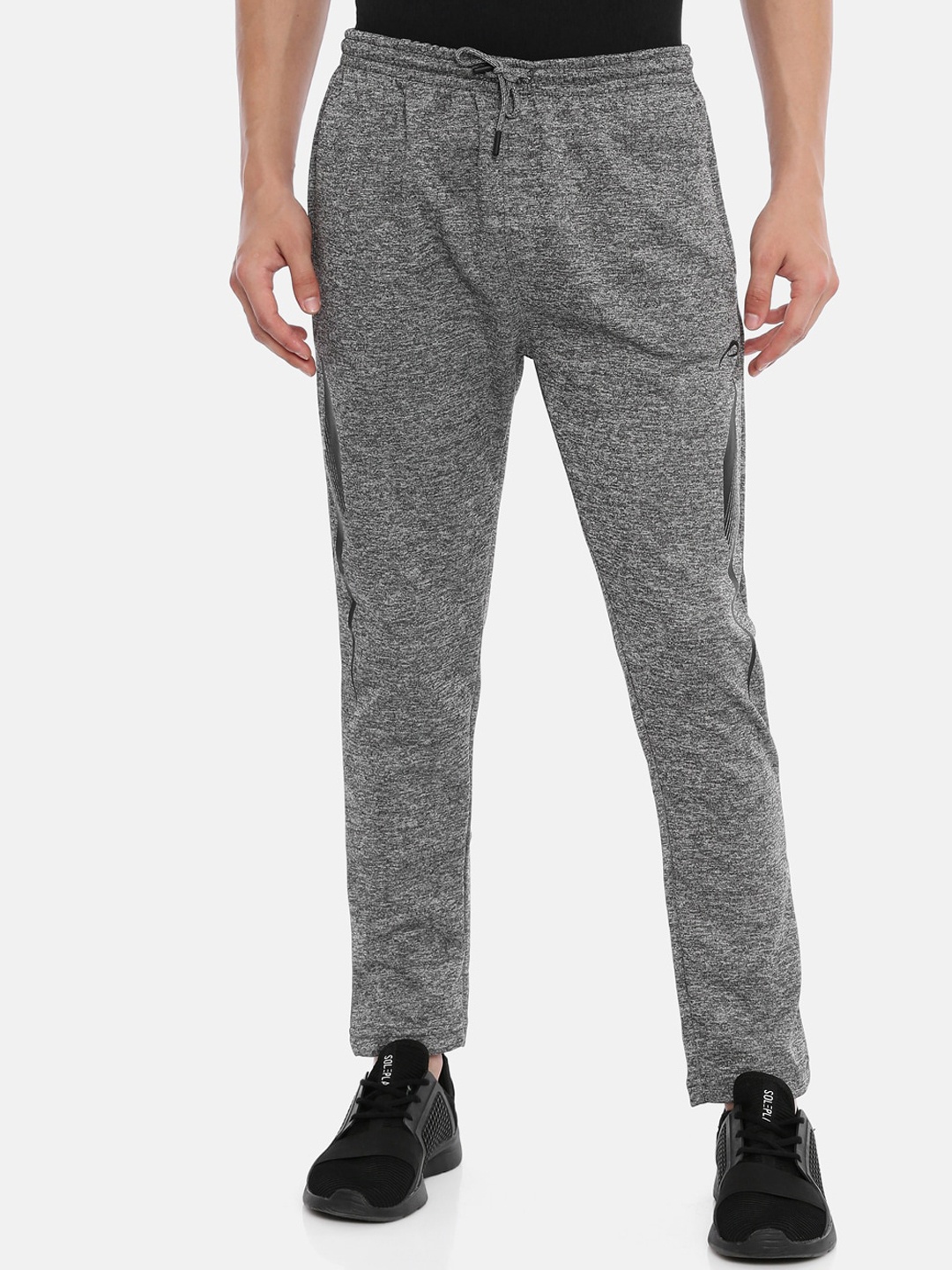 

Proline Active Men Grey Solid Cotton Track Pants