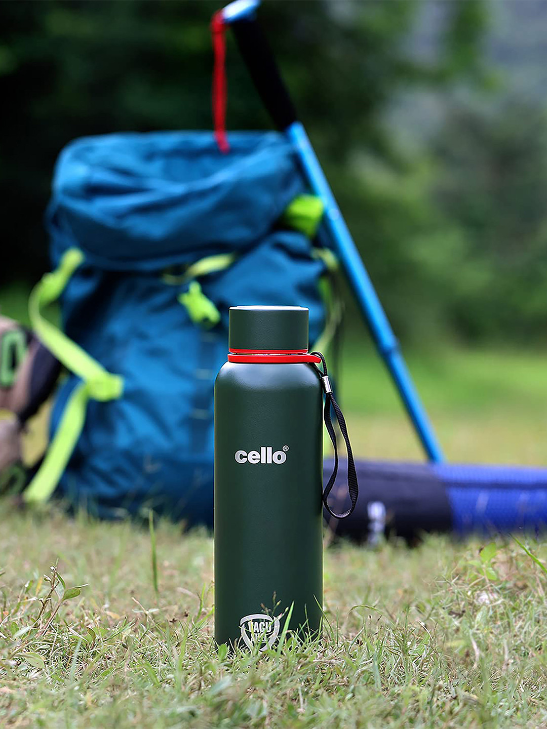 

Cello Green Duro Tuff Steel Series Kent Double Wall Vacuum Insulated Water Bottle 750 ML