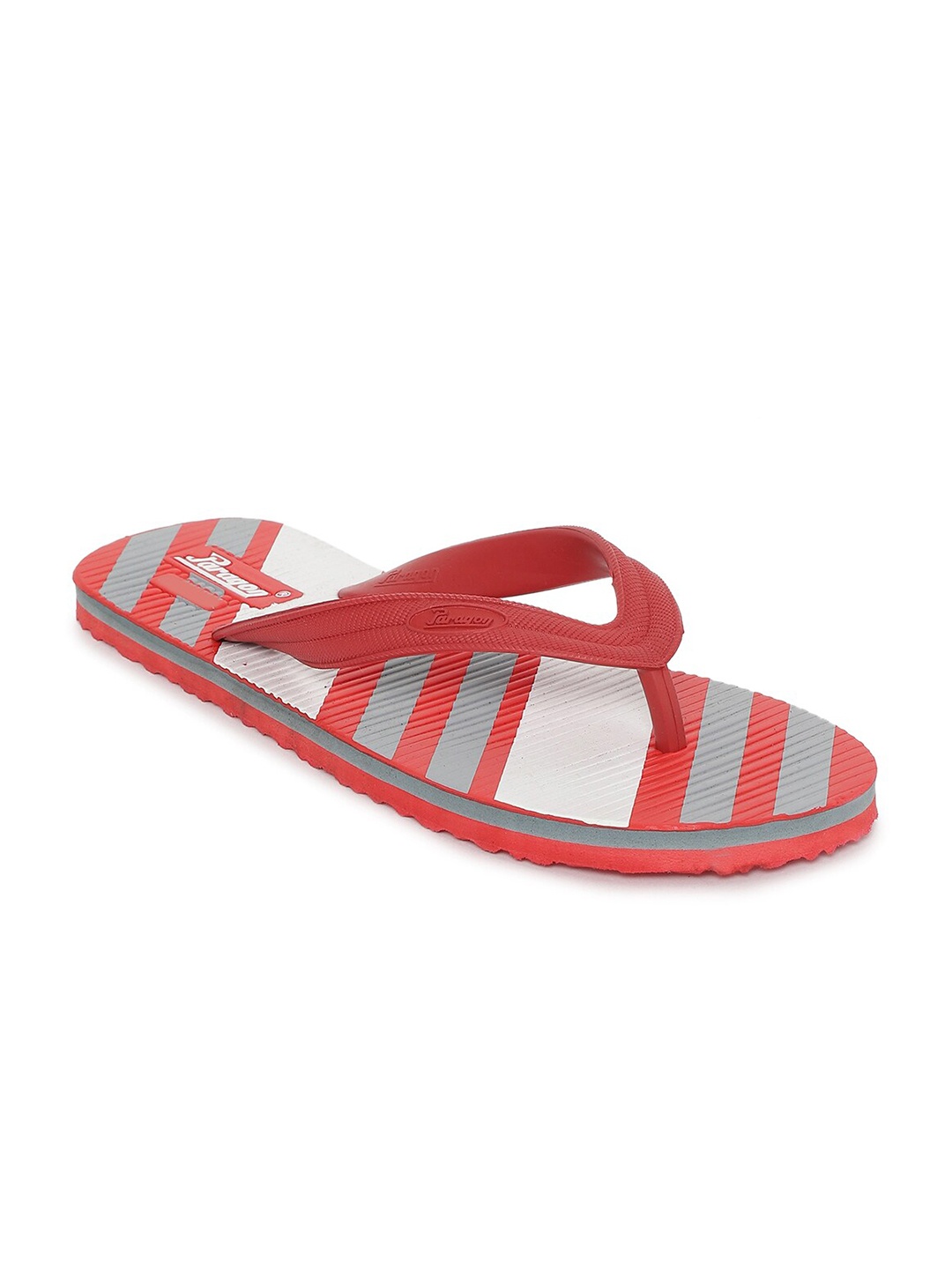 

Paragon Men Printed Rubber Thong Flip-Flops, Red