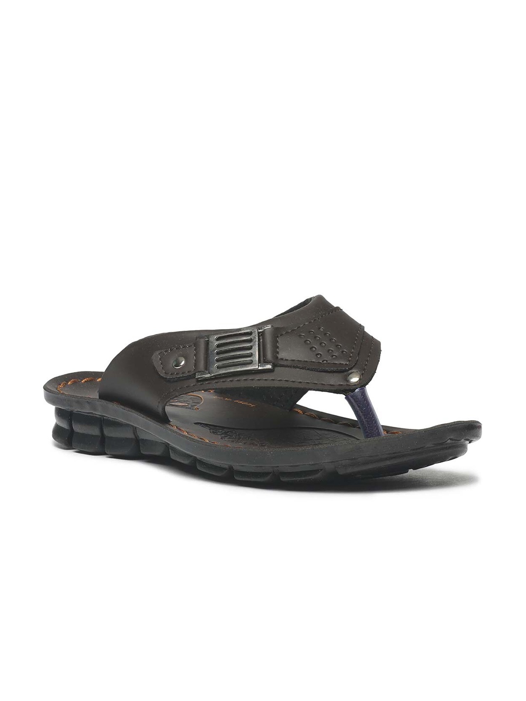 

Paragon Men Brown & Black Thong Flip-Flops