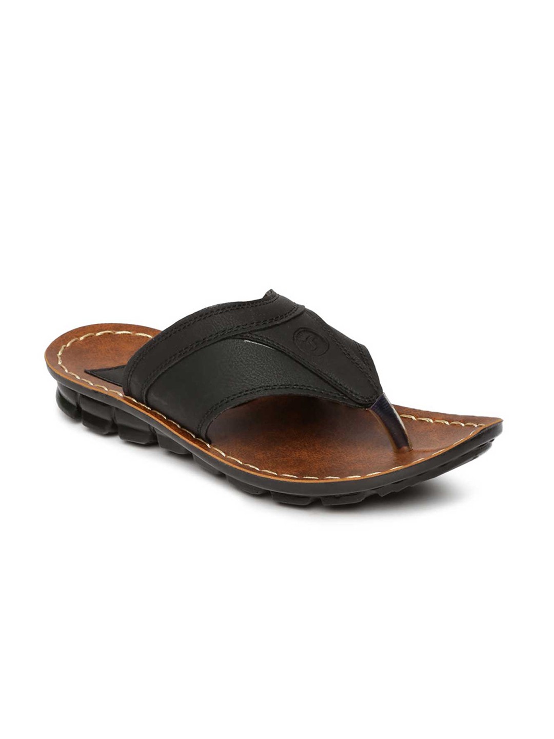 

Paragon Men Black & Black Thong Flip-Flops