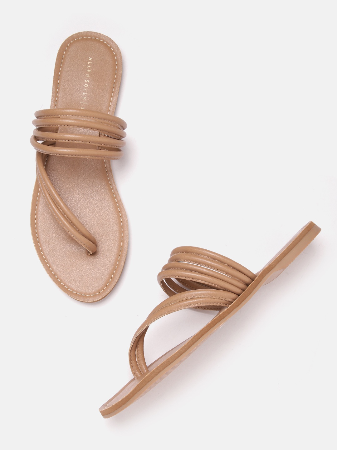 

Allen Solly Women Beige Solid Open Toe Flats