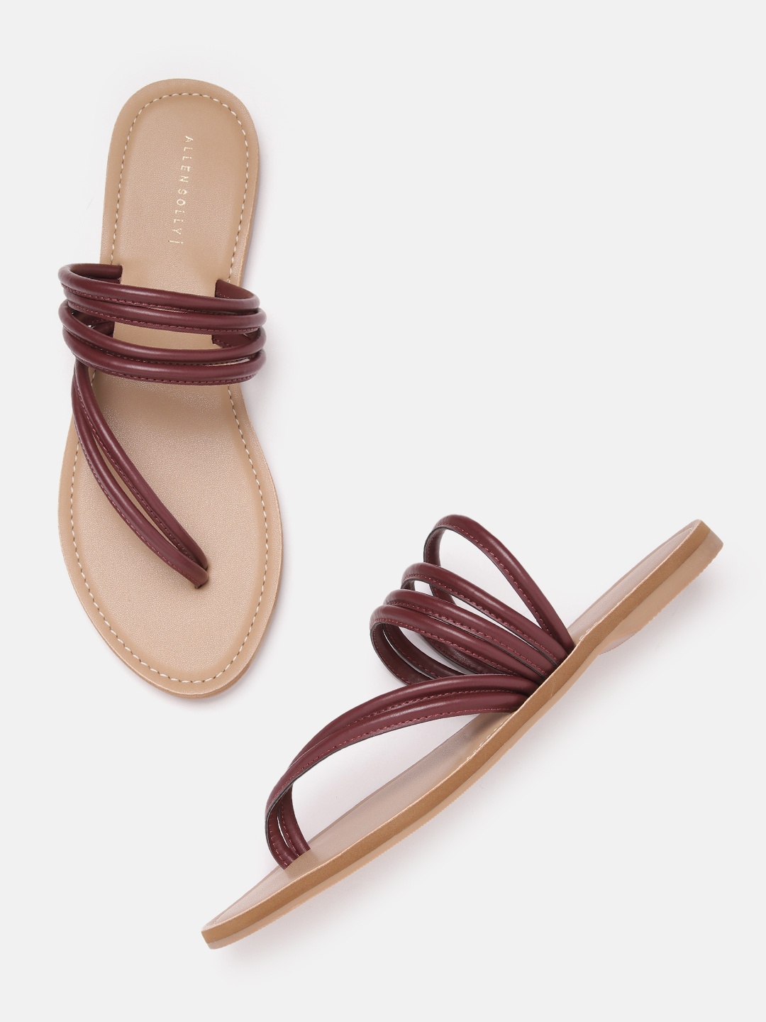 

Allen Solly Women Maroon Solid Open Toe Flats