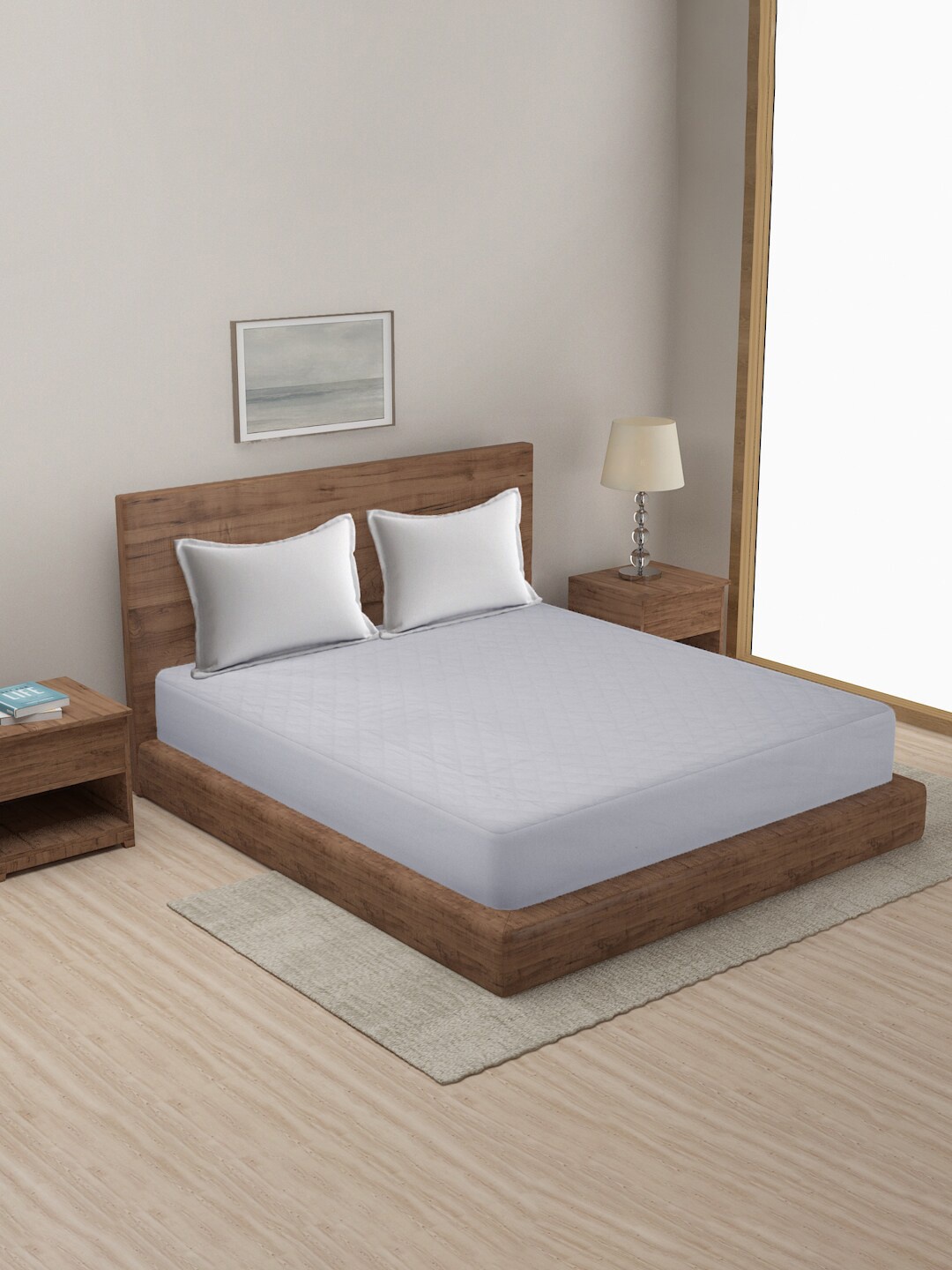

MULTITEX White Quilted Cotton Waterproof King Size Mattress Protector
