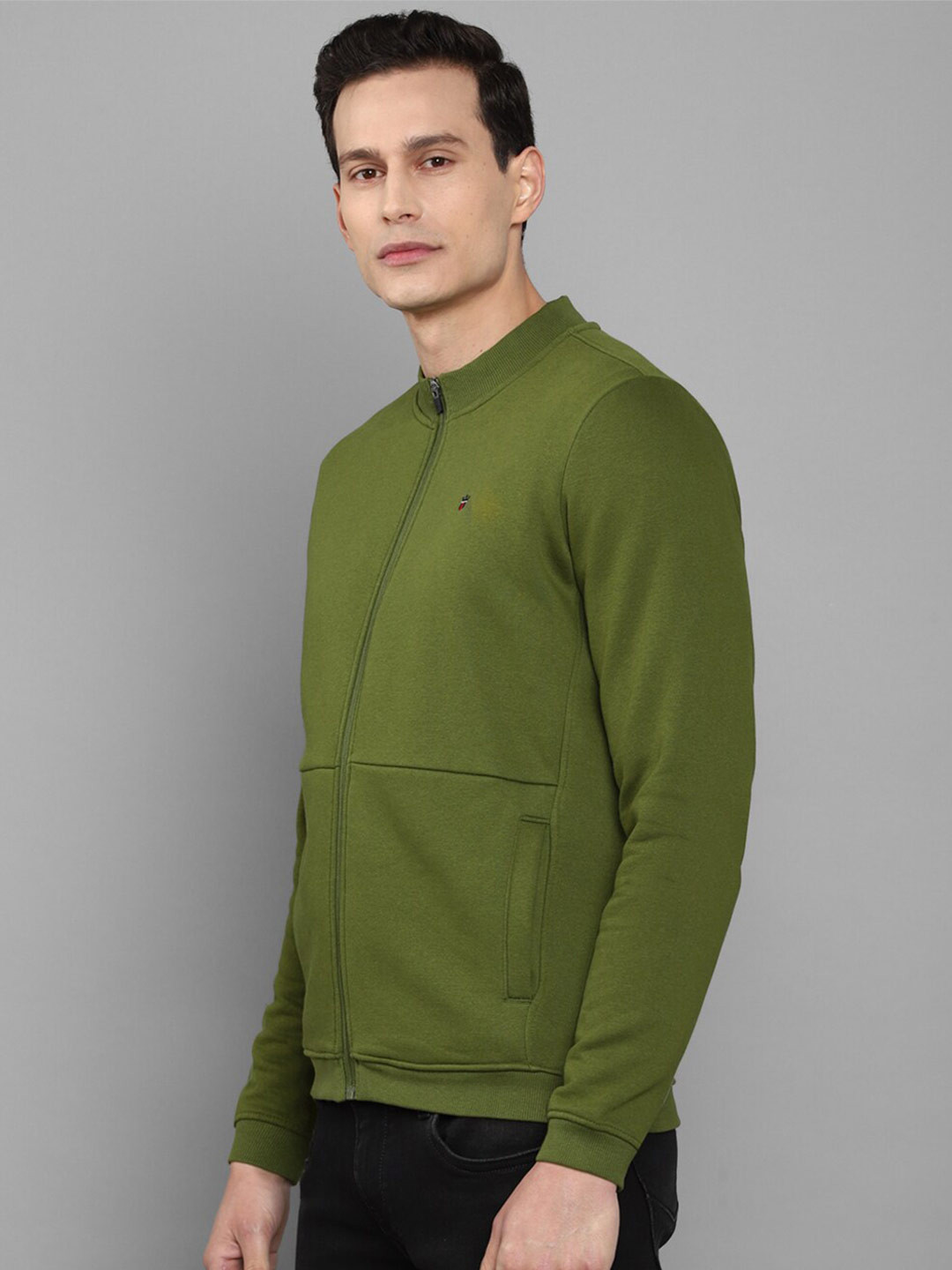 

Louis Philippe Sport Men Green Solid Long Sleeves Sweatshirt