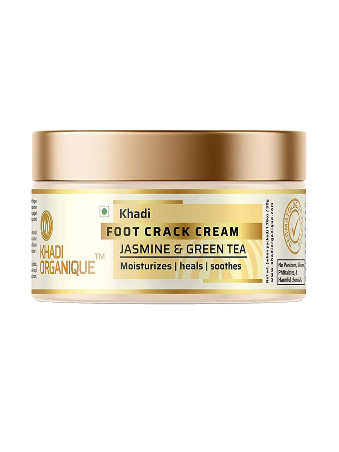 

Khadi Organique Jasmine & Green Tea Foot Crack Cream 50gm, Transparent