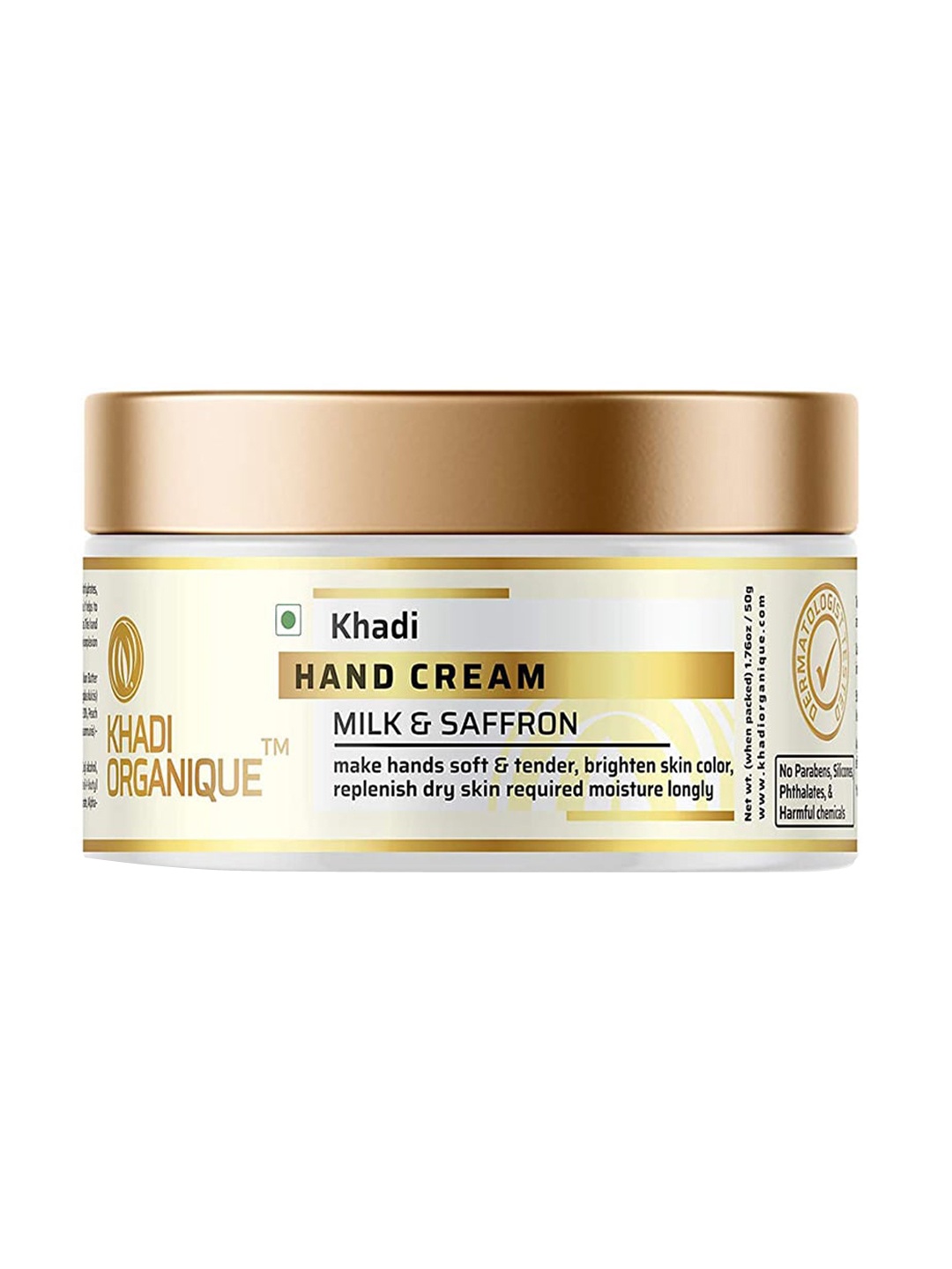 

Khadi Organique Milk & Saffron Hand Cream 50gm, Transparent