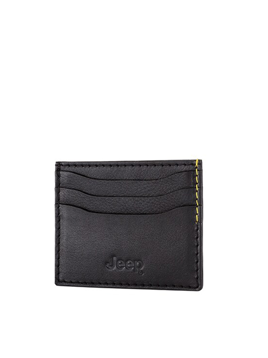 

CARPISA Men Black Leather Card Holder