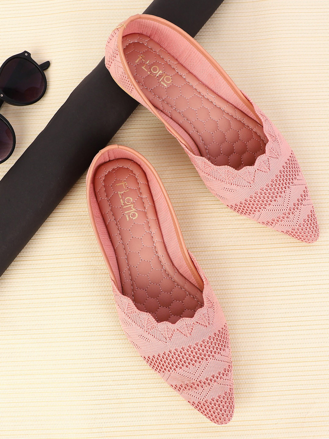 

FLOMO Women Pink Ballerinas Flats
