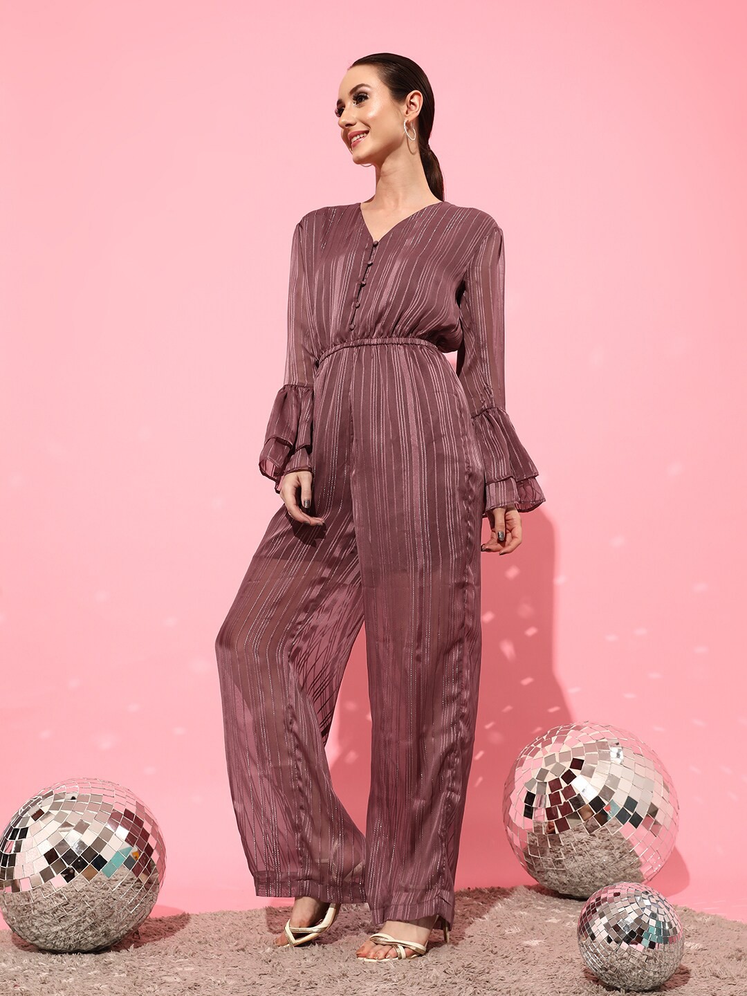 

STREET 9 Mauve Basic Jumpsuit