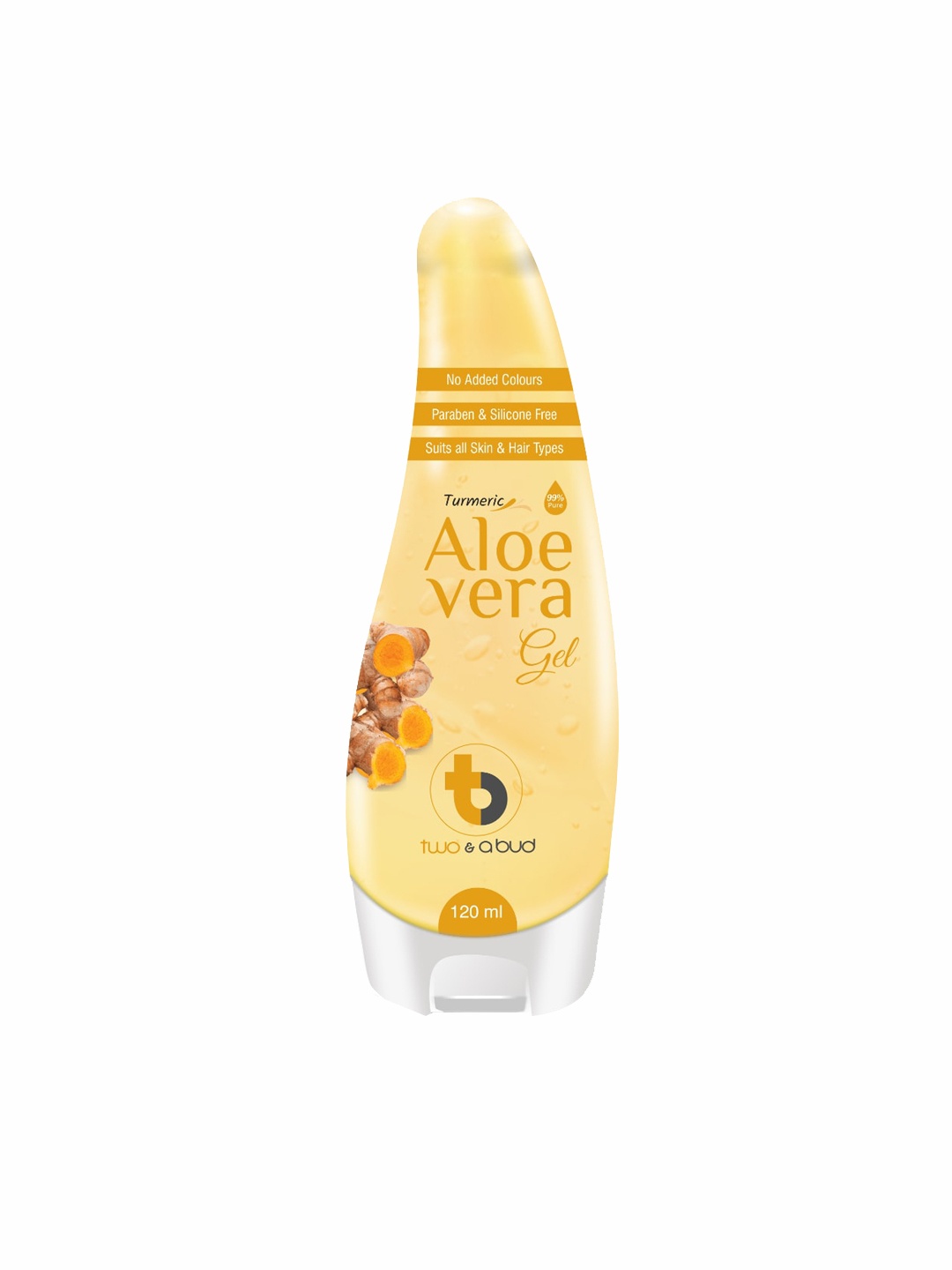 

Two & A Bud Pure Turmeric Aloe Vera Gel 120 ml, Yellow