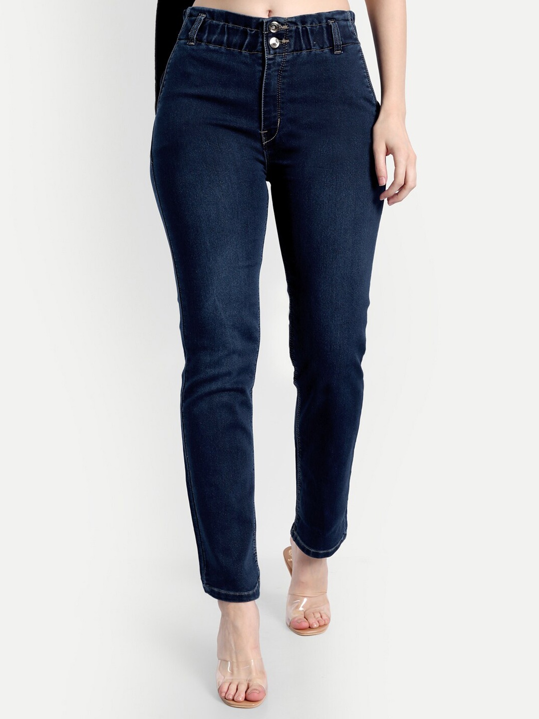 

BROADSTAR Women Navy Blue Slim Fit Stretchable Jeans