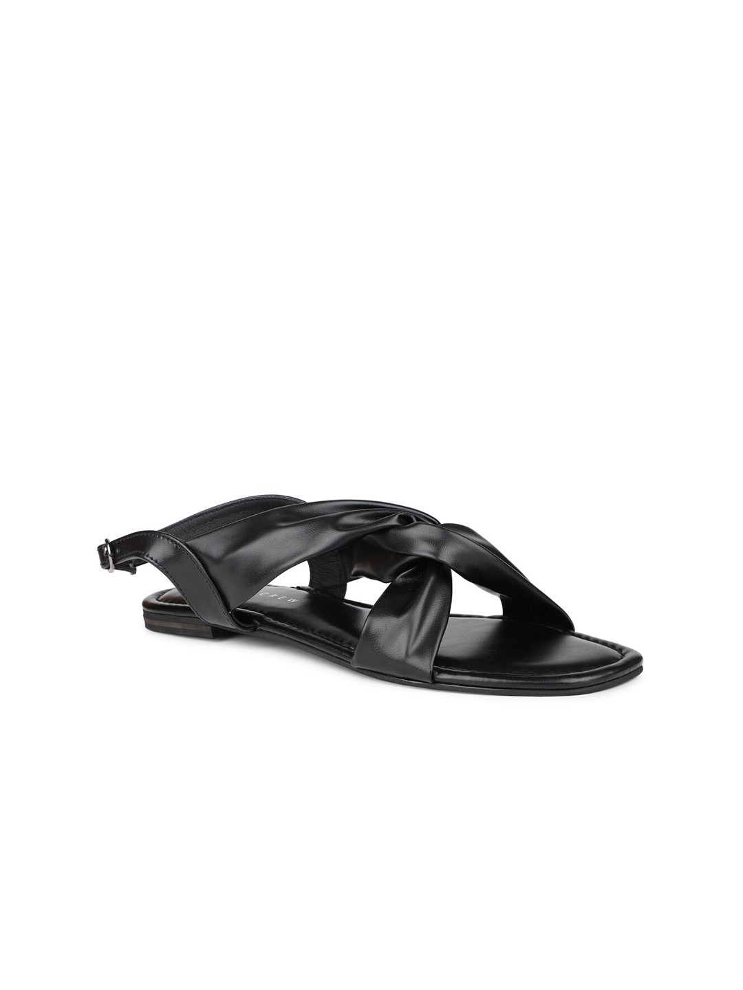 

DESIGN CREW Women Black Open Toe Flats