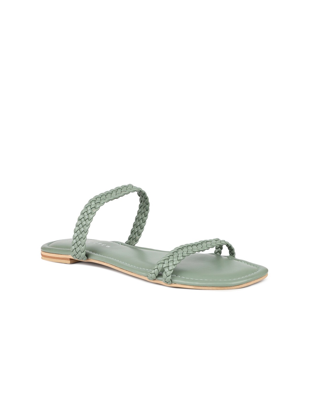 

DESIGN CREW Women Green Open Toe Flats