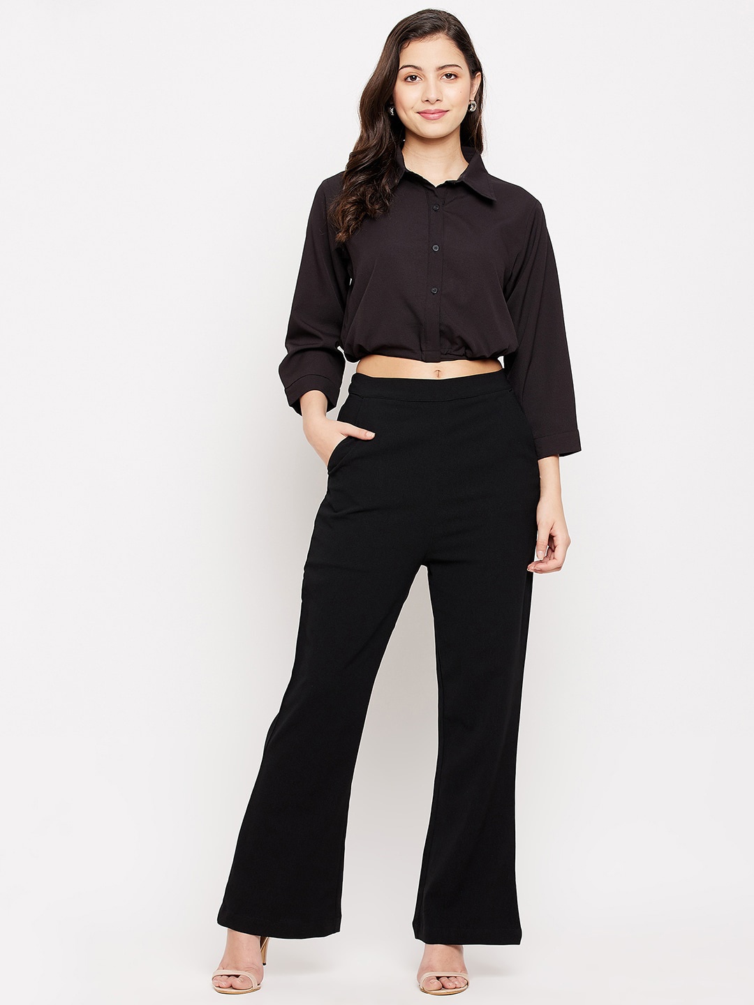 

Fashfun Women Black Solid Co-Ords