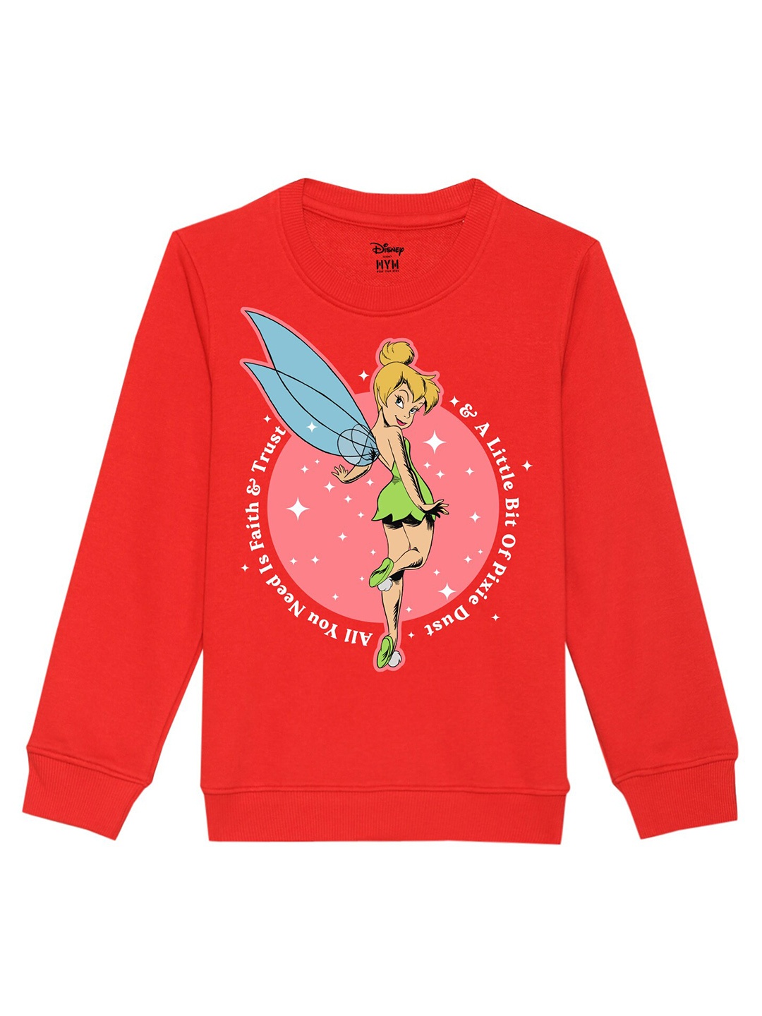 

Disney by Wear Your Mind Girls Red Printed Sweatshirt