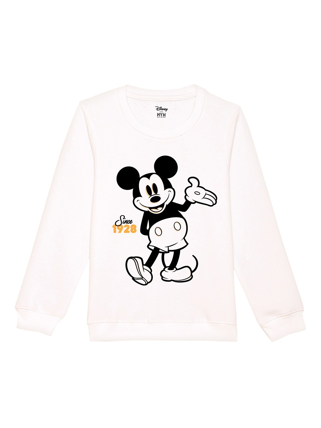

Disney by Wear Your Mind Boys White Printed Sweatshirt