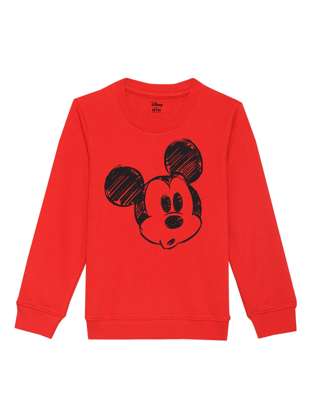 

Disney by Wear Your Mind Boys Red Printed Sweatshirt