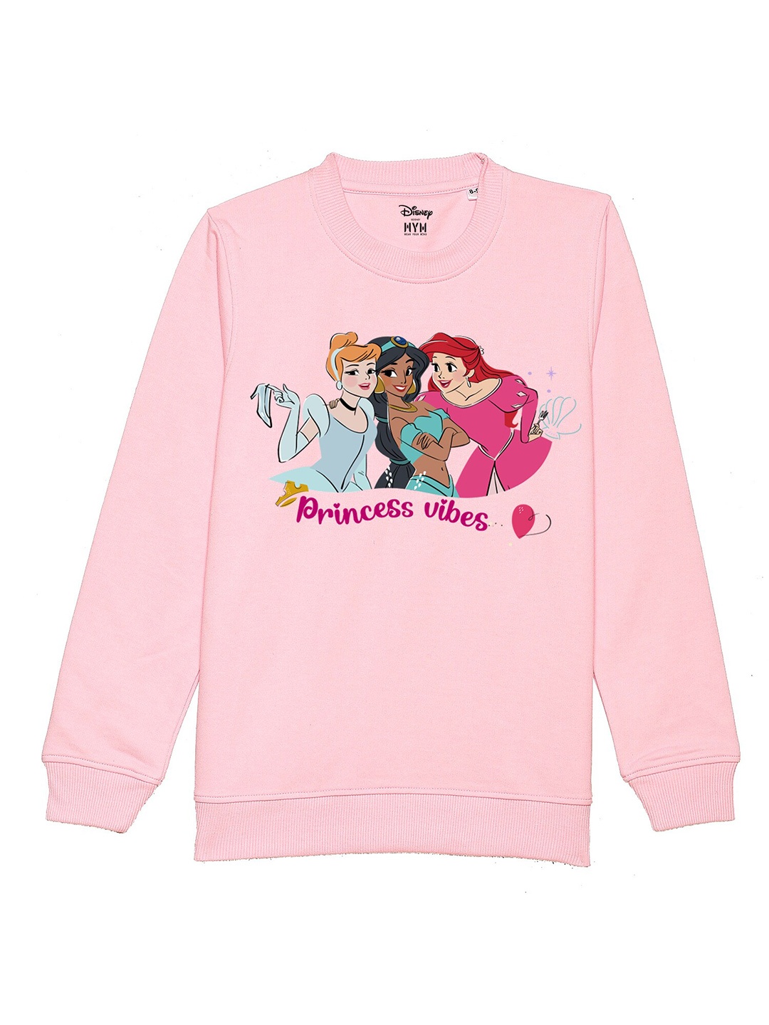 

Disney by Wear Your Mind Girls Pink Printed Sweatshirt