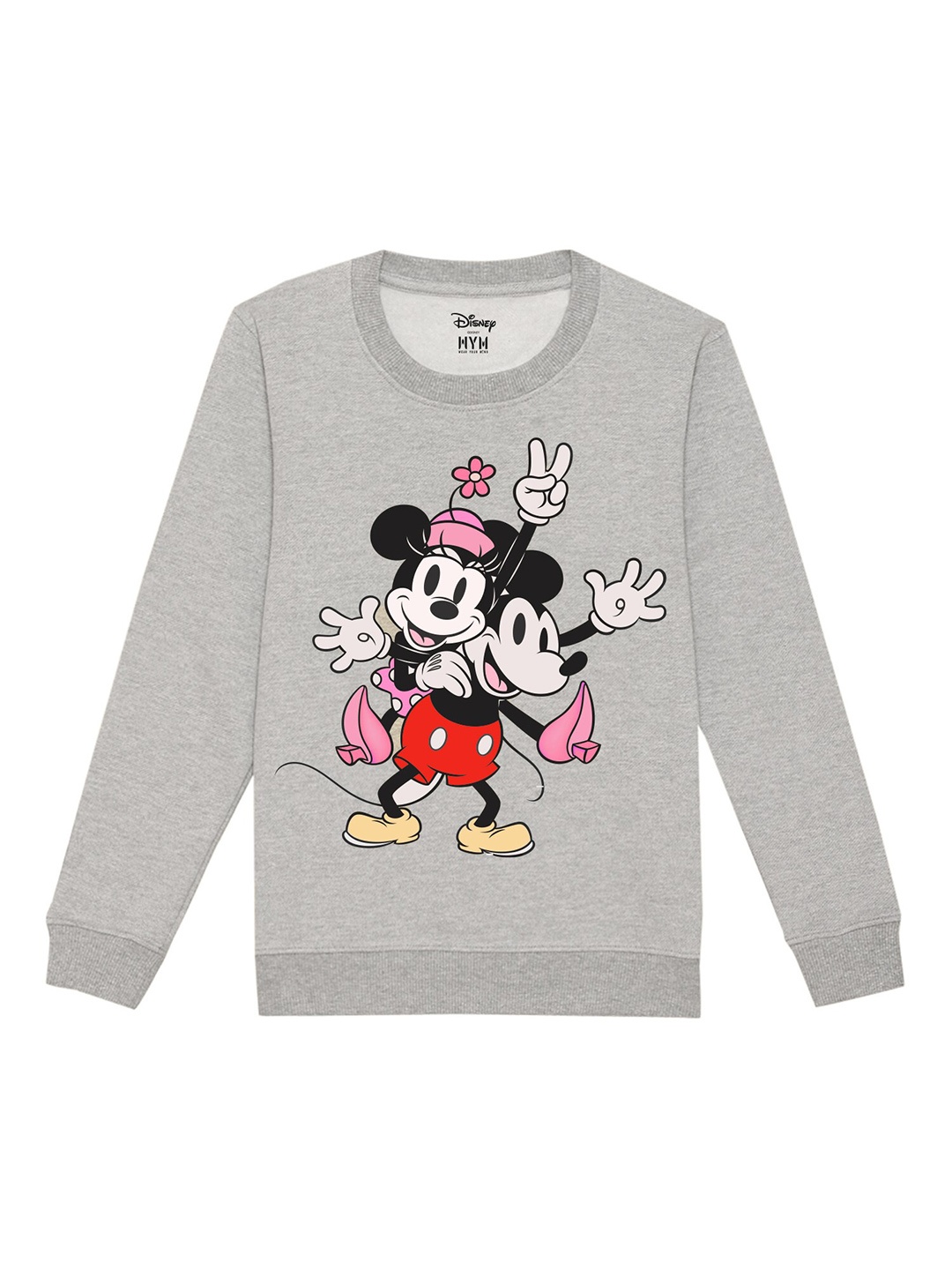 

Disney by Wear Your Mind Kids Grey Printed Sweatshirt