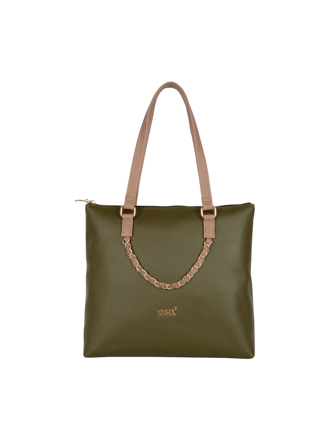 

ENOKI Green Structured Shoulder Bag