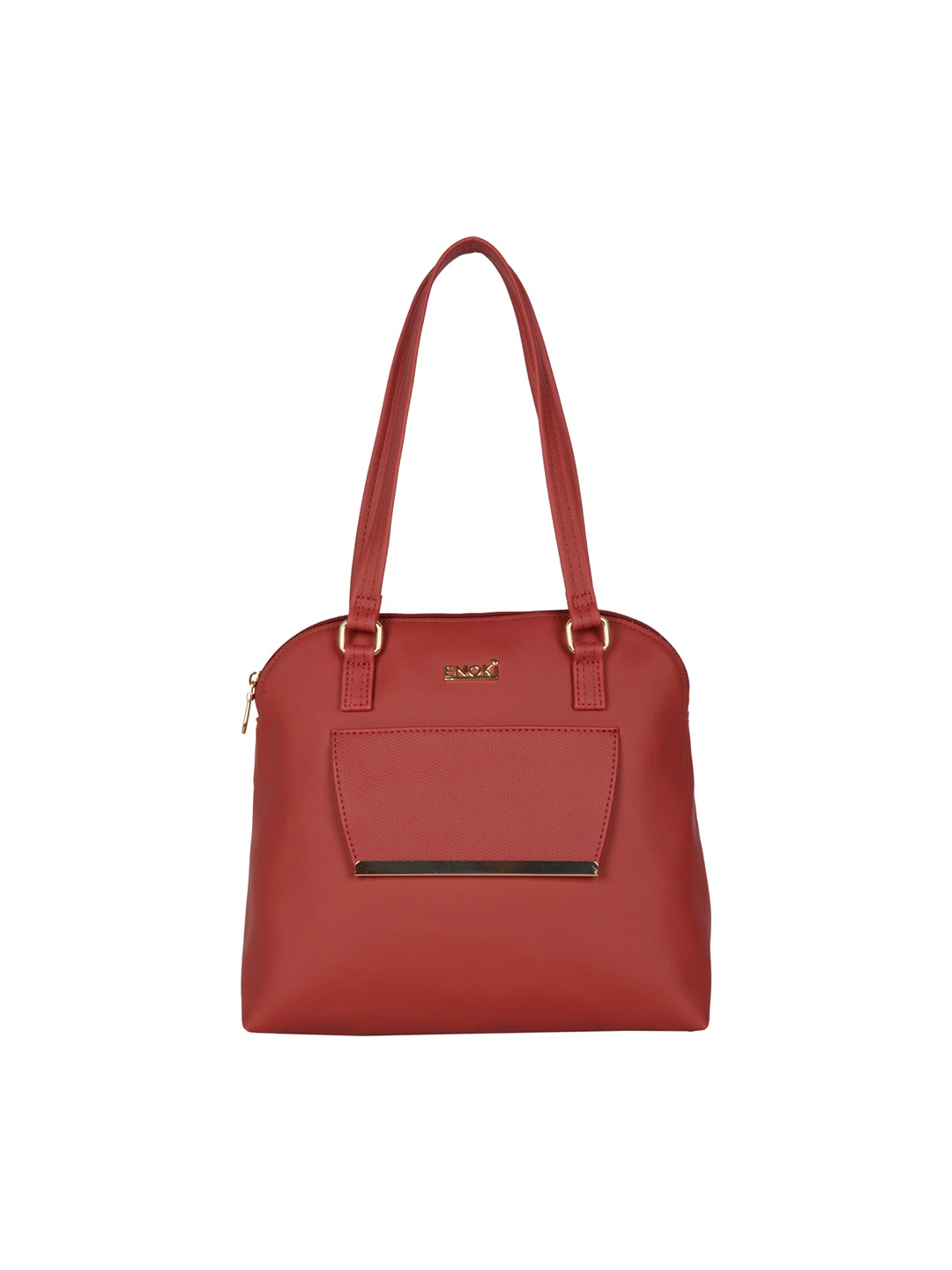 

ENOKI Red Structured Shoulder Bag