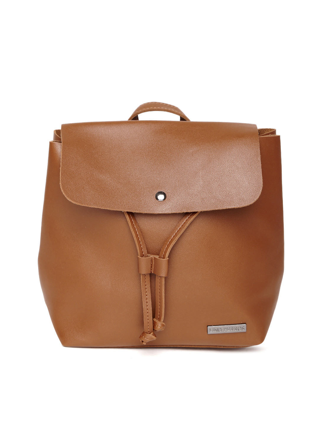 

Lino Perros Women Brown Solid Backpack