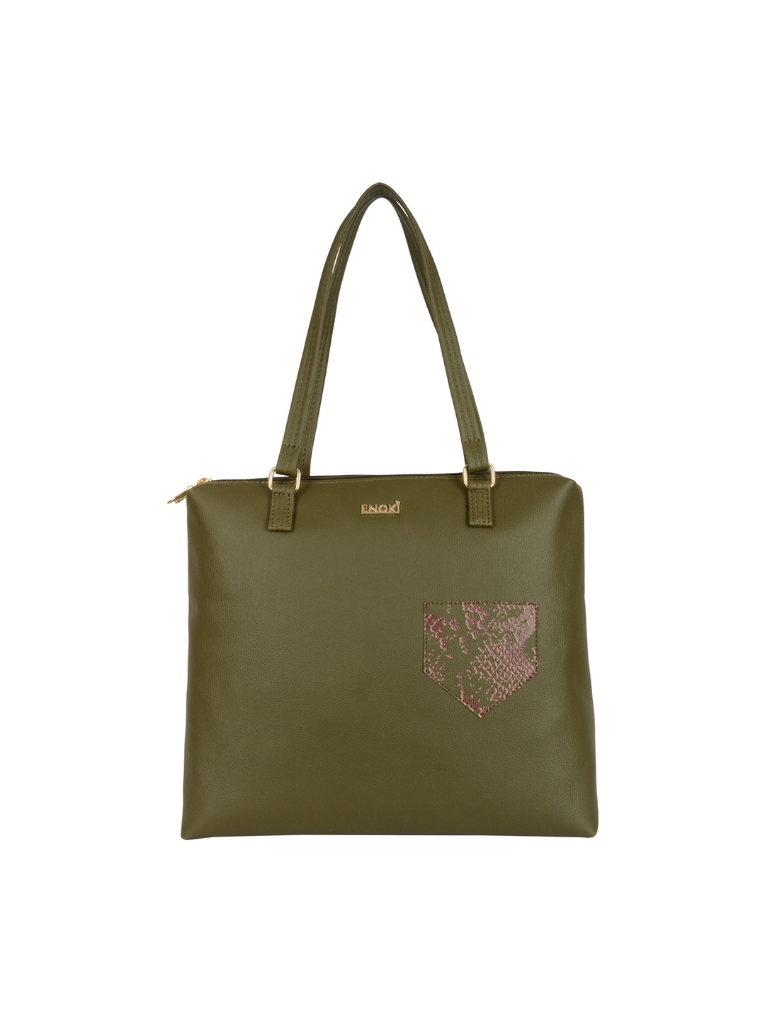 

ENOKI Green Structured Shoulder Bag