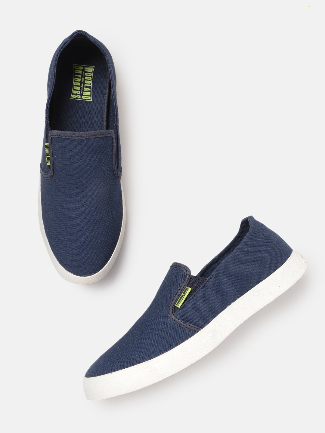 

Woodland Canvas Slip-On Sneakers, Navy blue