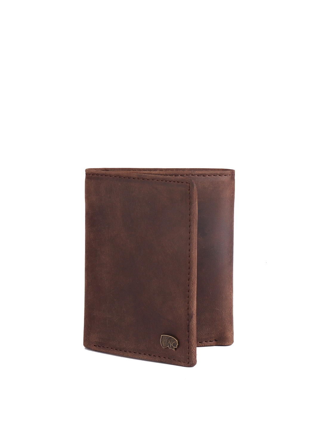 

Red Chief Men Brown Leather Three Fold Wallet