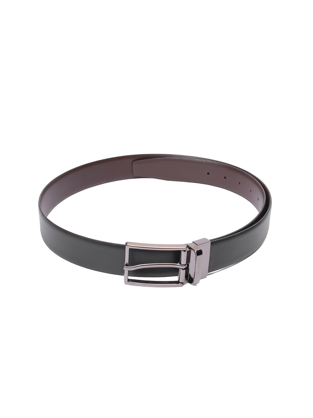 

Red Chief Men Black Solid Leather Belt