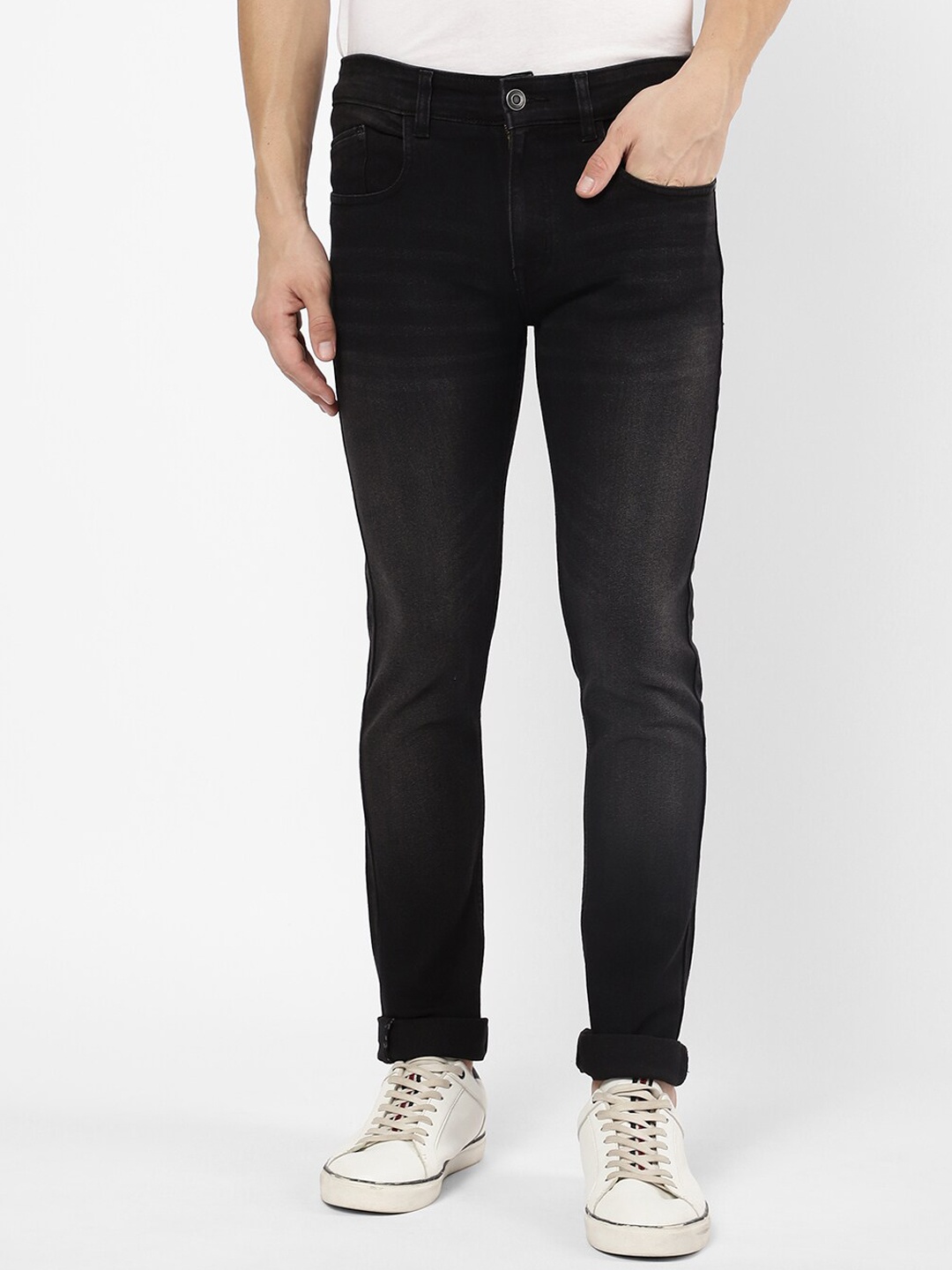 

R&B Men Slim Fit Jeans, Grey