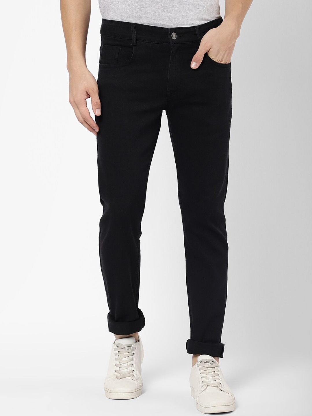 

R&B Men Black Slim Fit Jeans