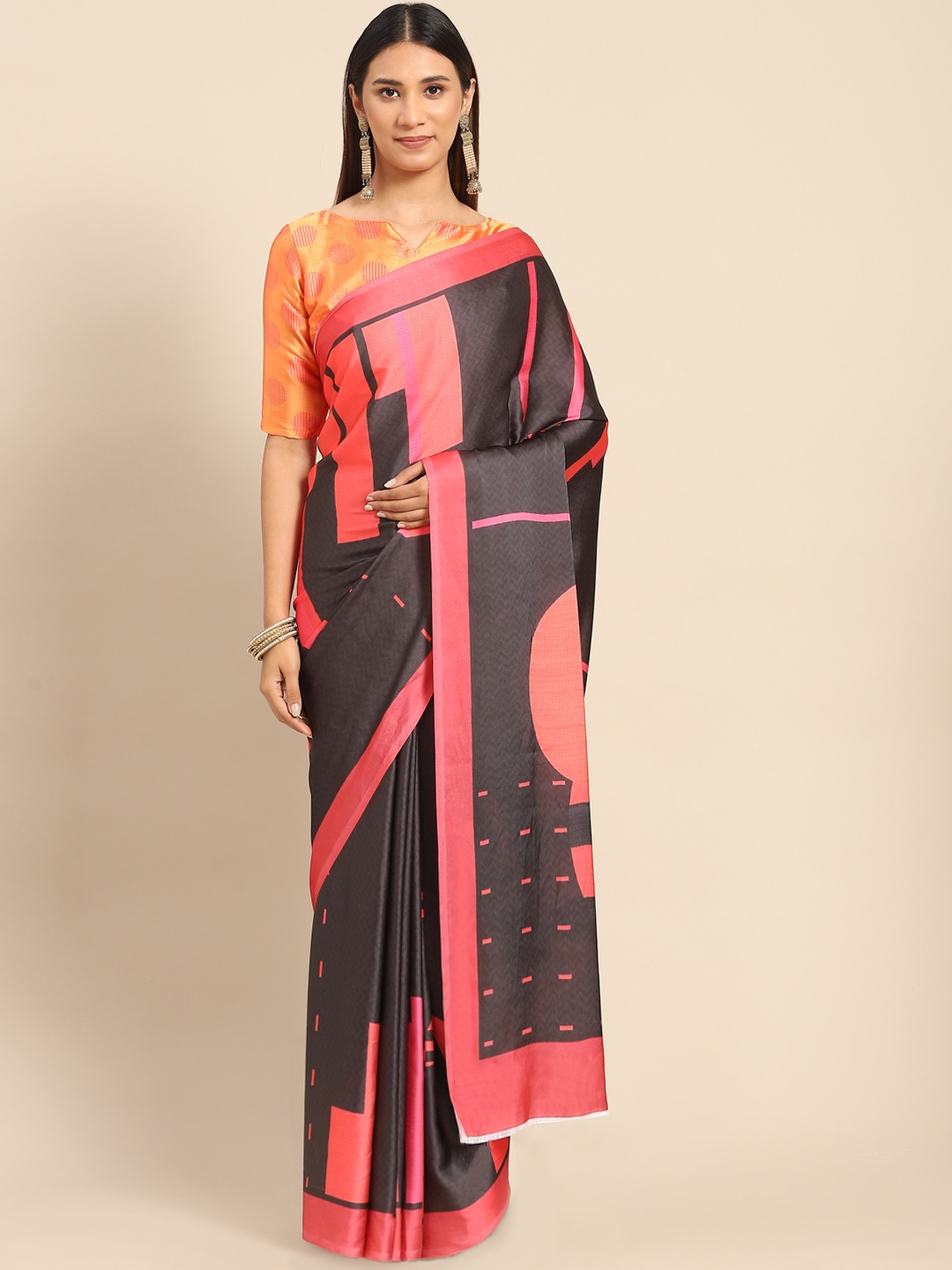 

Kalista Grey & Pink Saree