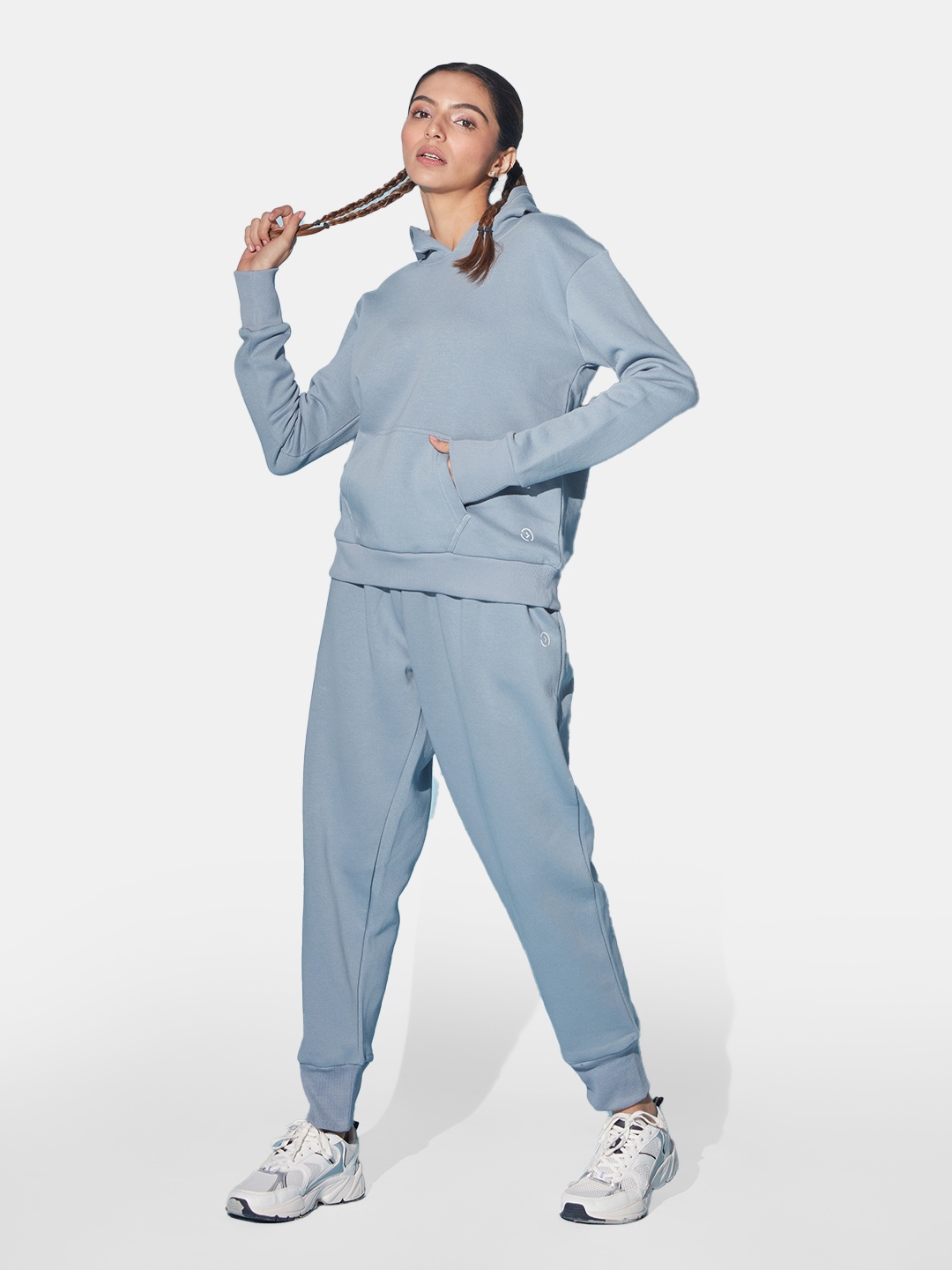 

KICA Women Grey Solid Tracksuit