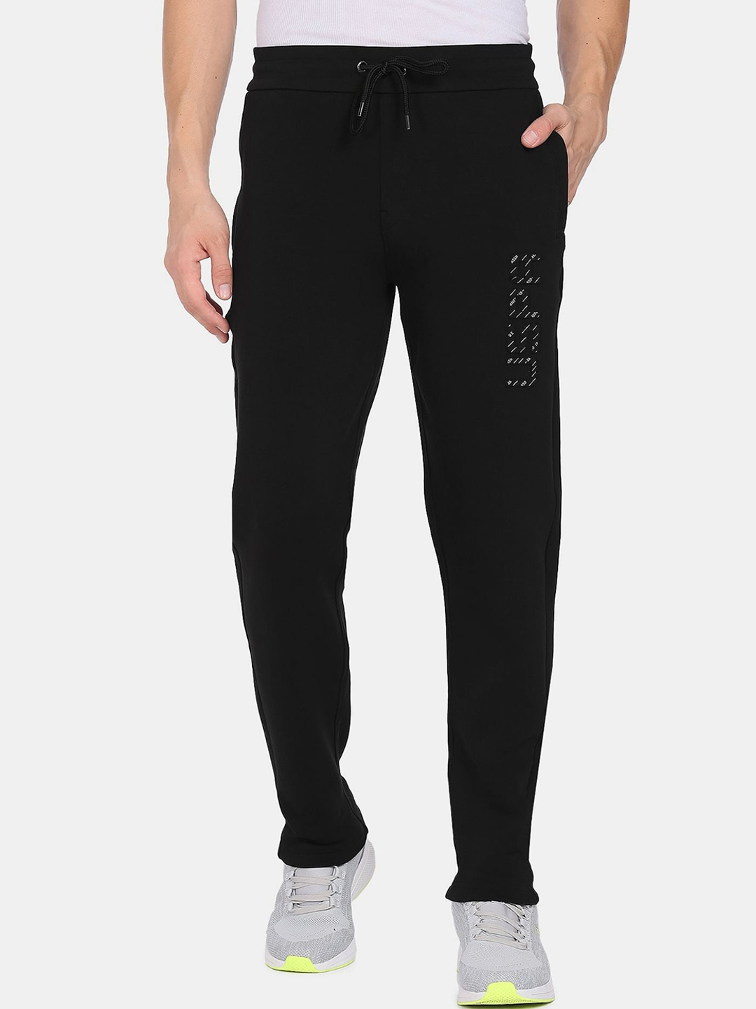 

U.S. Polo Assn. Denim Co. Men Black Solid Straight Fit Track Pants