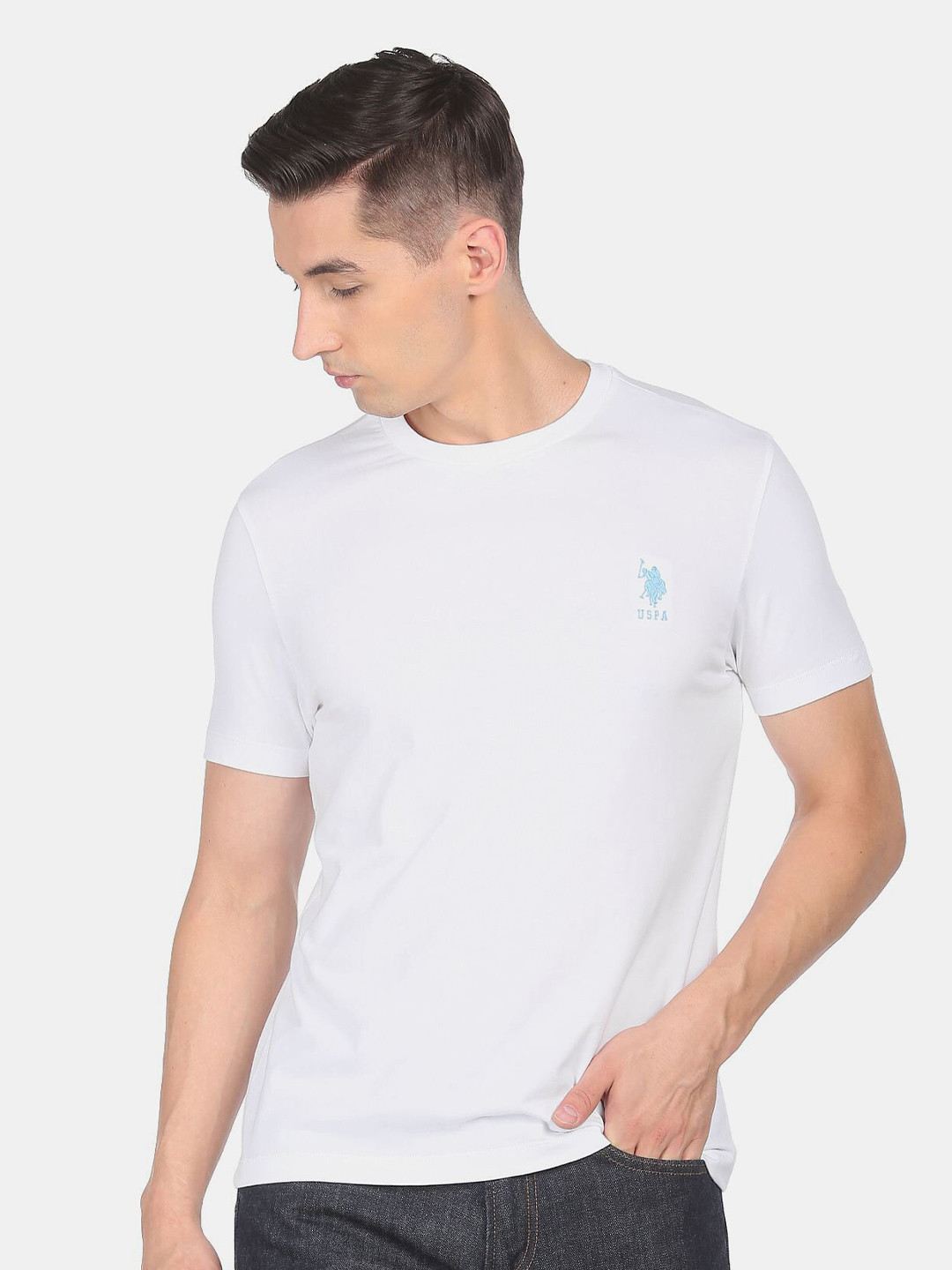 

U S Polo Assn Men White T-shirt