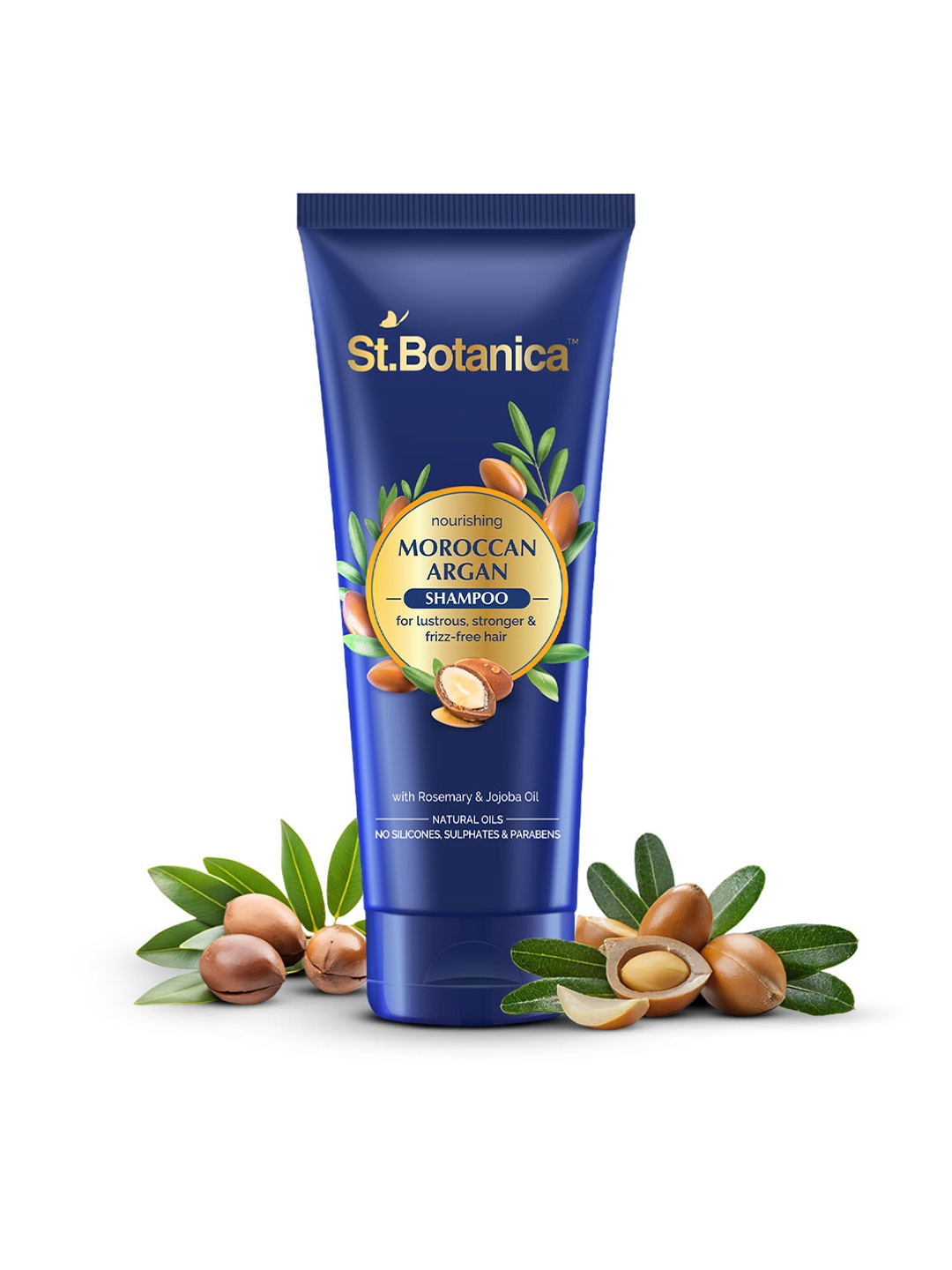 

St.Botanica Moroccan Argan Hair Shampoo with Natural Oils - 50 ml, Blue
