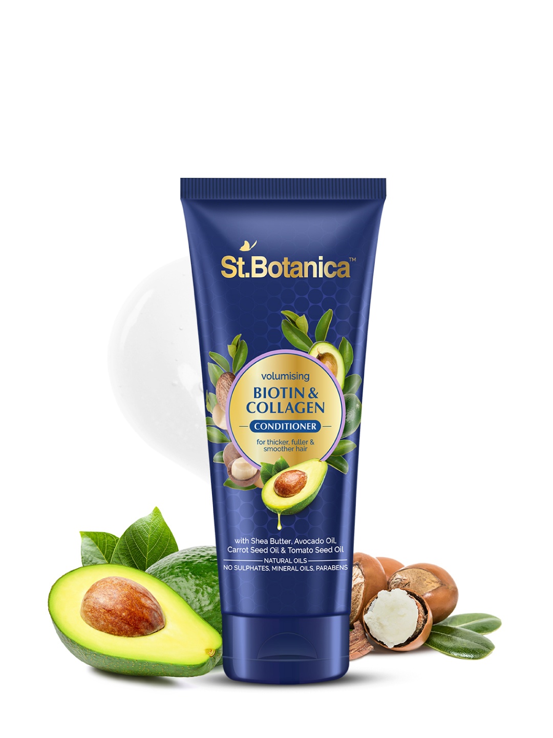

St.Botanica Biotin & Collagen Volumizing Conditioner with Natural Oils - 50 ml, Blue