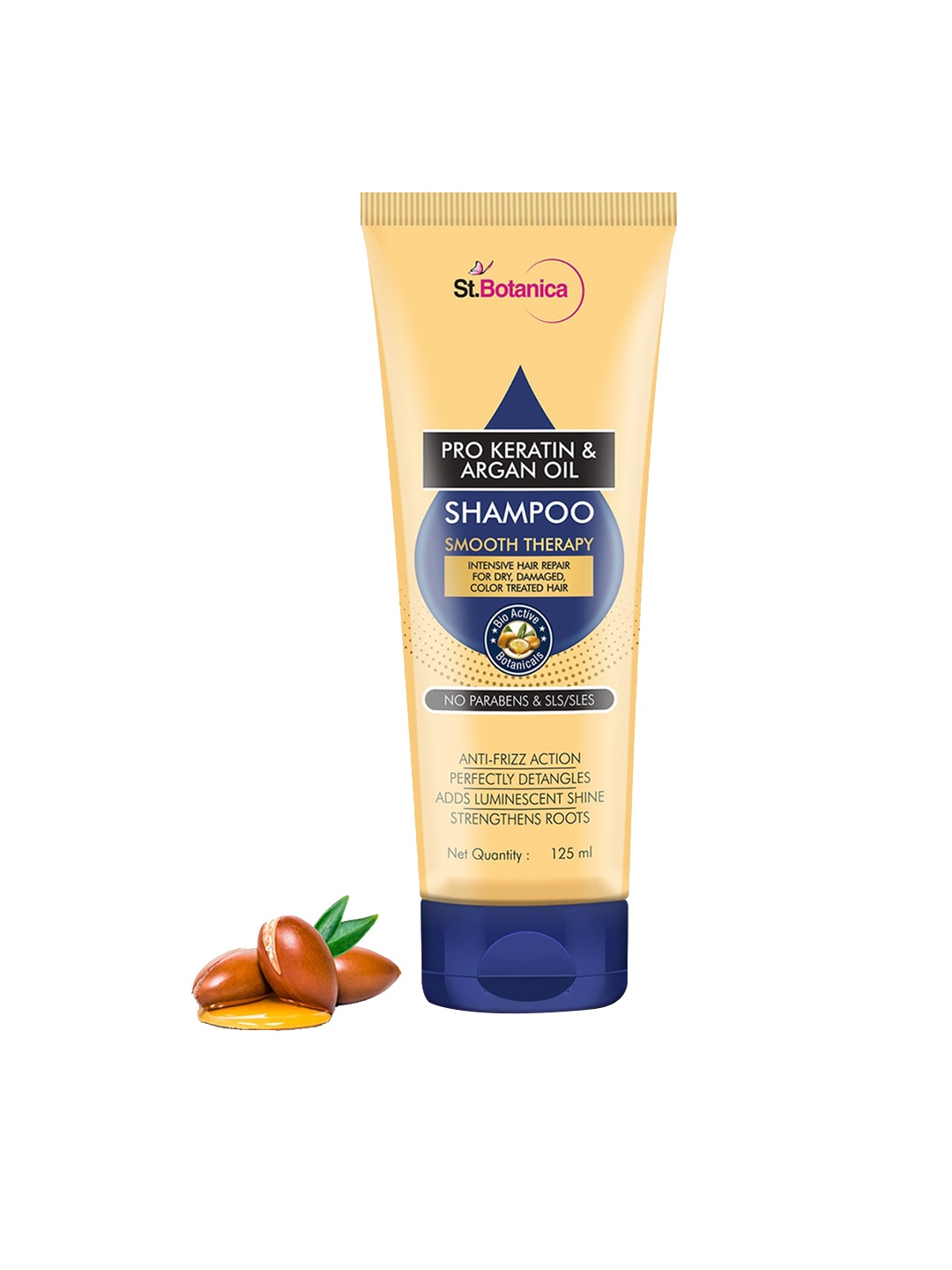 

St.Botanica Pro Keratin & Argan Oil Smooth Therapy Shampoo - 125 ml, Gold