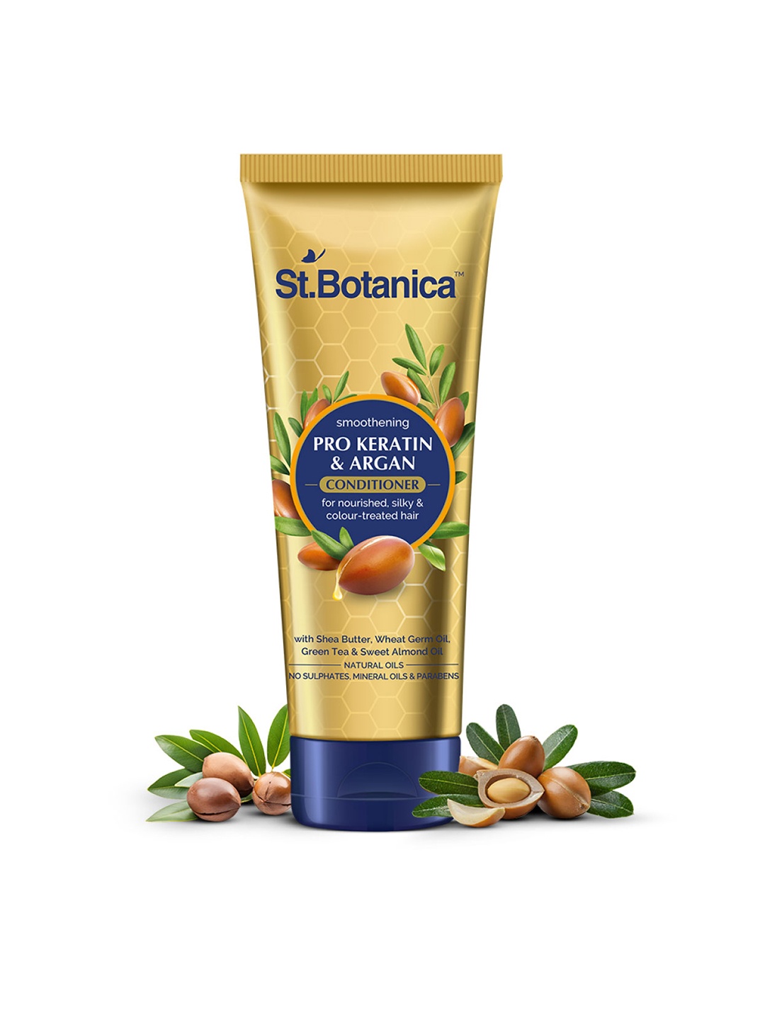 

St.Botanica Pro Keratin & Argan Oil Smooth Therapy Conditioner - 50 ml, Gold