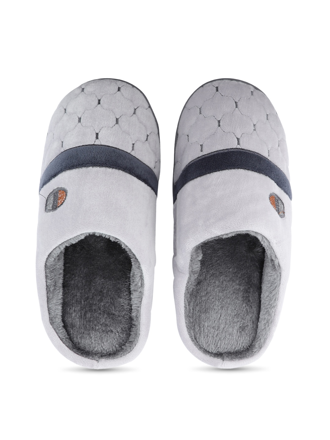 

CASSIEY Men Grey & White Room Slippers