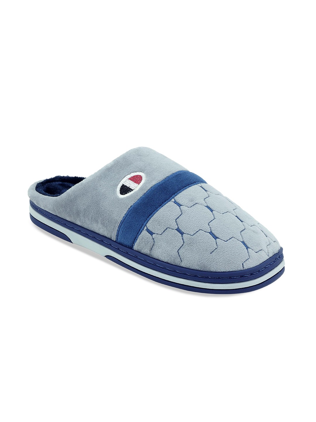 

CASSIEY Men Blue & Grey Room Slippers