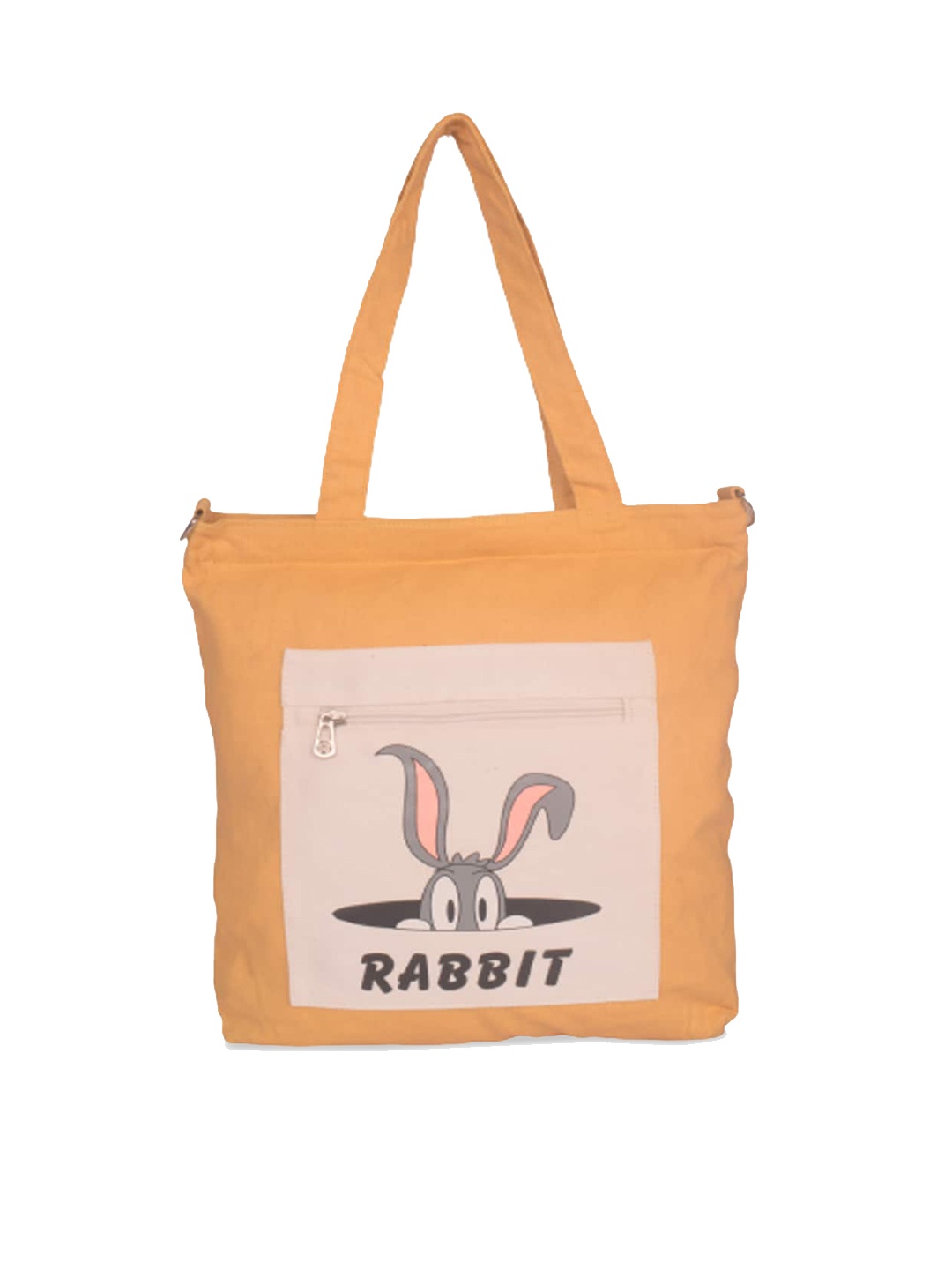 

Bagkok Yellow Printed Oversized Shopper Tote Bag