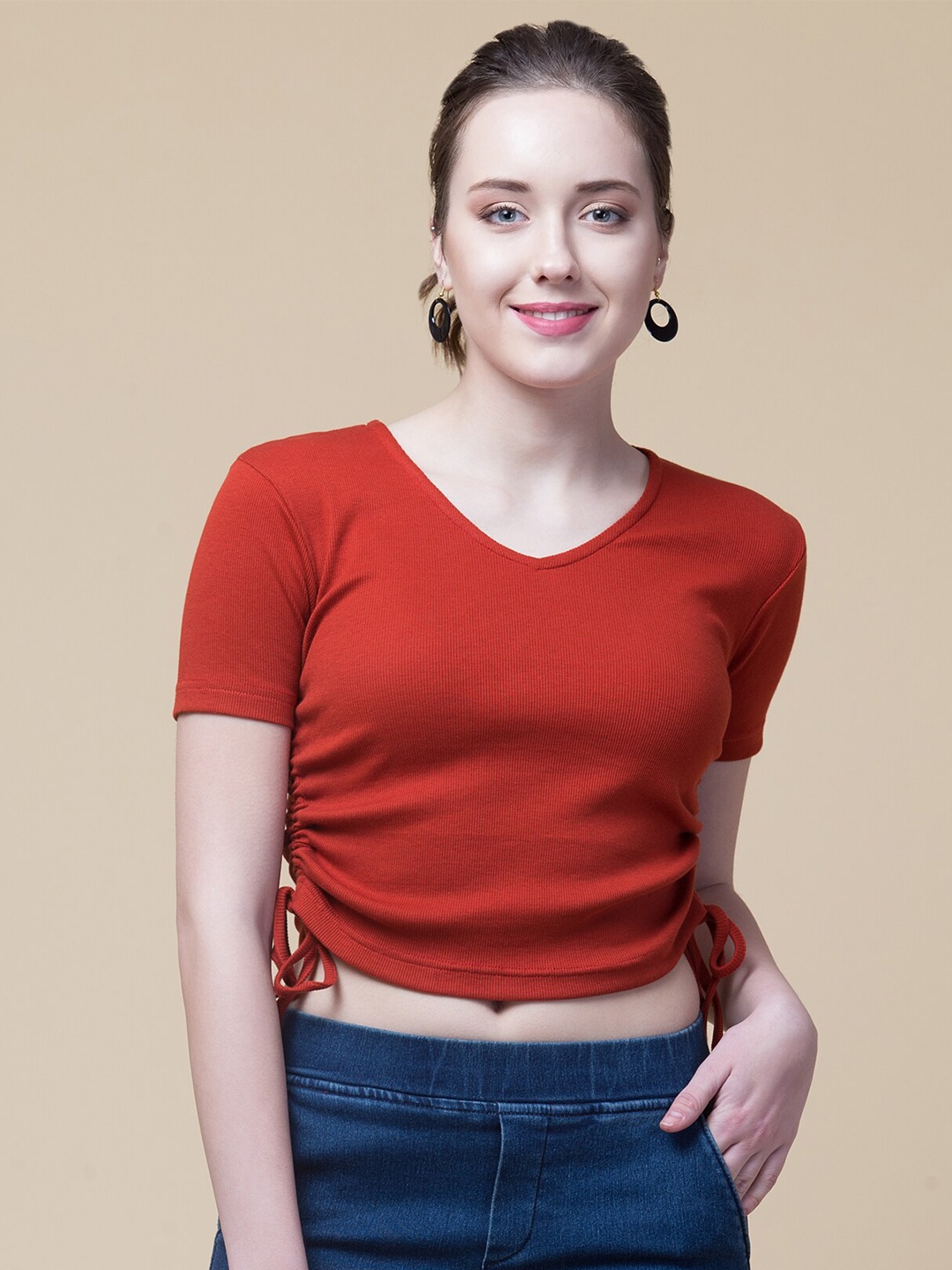 

Hive91 Rust Crop Top